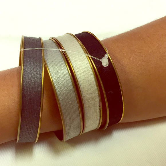 Handmade thread work brass bangles - Picture 1 of 2